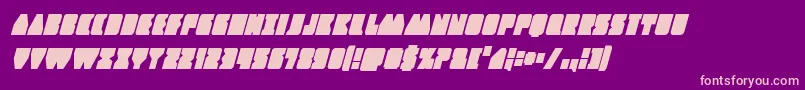 Contourofdutycondital Font – Pink Fonts on Purple Background