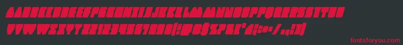 Contourofdutycondital Font – Red Fonts on Black Background