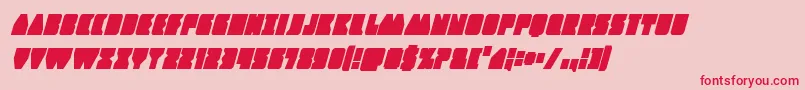 フォントContourofdutycondital – ピンクの背景に赤い文字