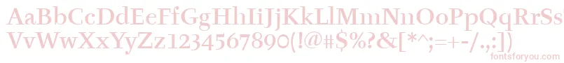 TyfaItcMedium Font – Pink Fonts on White Background