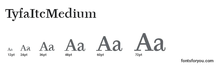 TyfaItcMedium Font Sizes