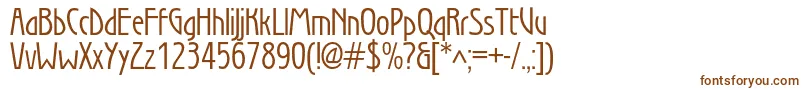 Шрифт Secessionc – коричневые шрифты на белом фоне