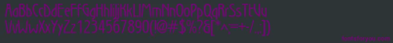 Шрифт Secessionc – фиолетовые шрифты на чёрном фоне