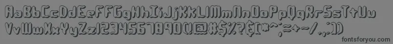 Qlumpysh Font – Black Fonts on Gray Background