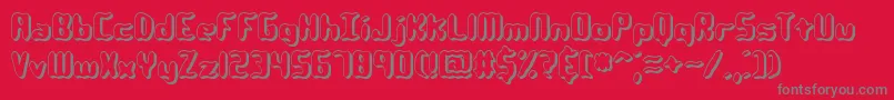 Qlumpysh Font – Gray Fonts on Red Background