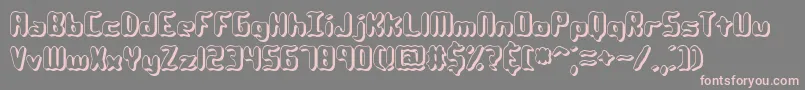 Qlumpysh Font – Pink Fonts on Gray Background