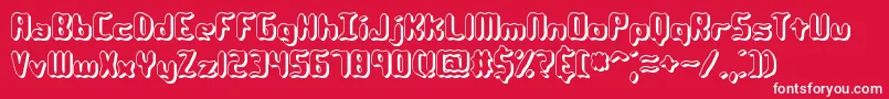 Qlumpysh Font – White Fonts on Red Background