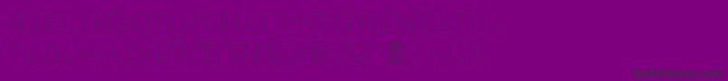 QuattroThin Font – Black Fonts on Purple Background