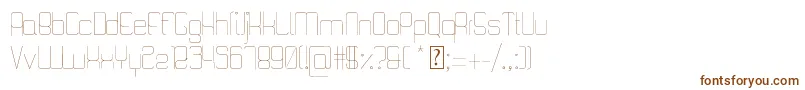 Шрифт QuattroThin – коричневые шрифты на белом фоне