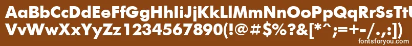 Шрифт Ft73 – белые шрифты на коричневом фоне