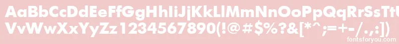 Ft73 Font – White Fonts on Pink Background
