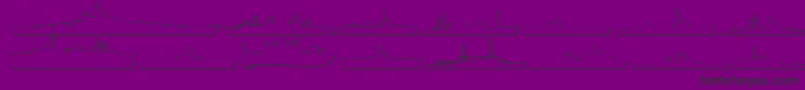 フォントUs Navy 3D – 紫の背景に黒い文字