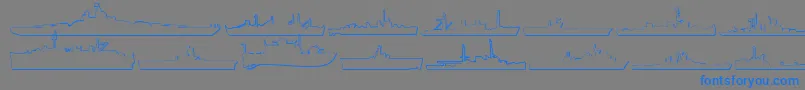 fuente Us Navy 3D – Fuentes Azules Sobre Fondo Gris