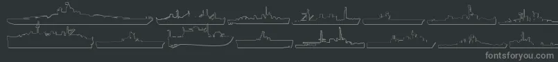 fuente Us Navy 3D – Fuentes Grises Sobre Fondo Negro