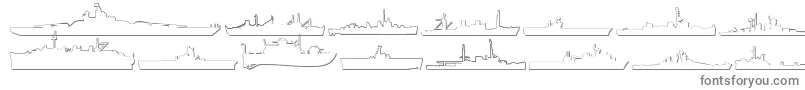 fuente Us Navy 3D – Fuentes Grises Sobre Fondo Blanco