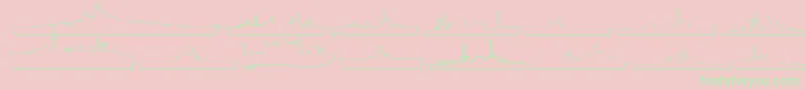 フォントUs Navy 3D – ピンクの背景に緑の文字