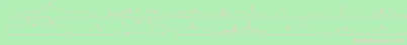 フォントUs Navy 3D – 緑の背景にピンクのフォント