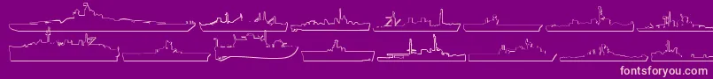 fuente Us Navy 3D – Fuentes Rosadas Sobre Fondo Morado