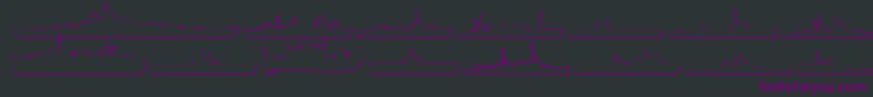 Us Navy 3D-fontti – violetit fontit mustalla taustalla