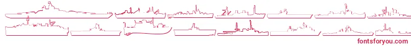 Us Navy 3D-fontti – punaiset fontit valkoisella taustalla