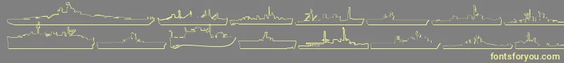 fuente Us Navy 3D – Fuentes Amarillas Sobre Fondo Gris