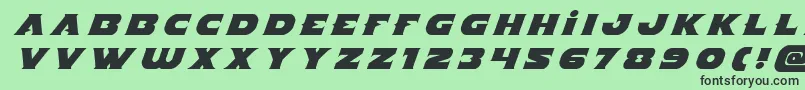 Indigodemontitleital Font – Black Fonts on Green Background