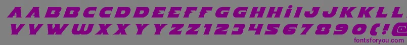 Indigodemontitleital Font – Purple Fonts on Gray Background