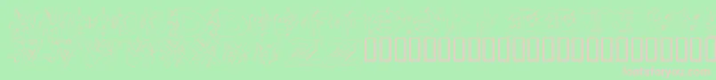 KrSeemsFishyToMe Font – Pink Fonts on Green Background