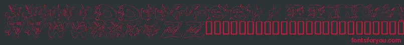KrSeemsFishyToMe Font – Red Fonts on Black Background