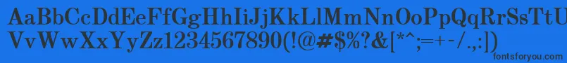 Century.KzBold Font – Black Fonts on Blue Background