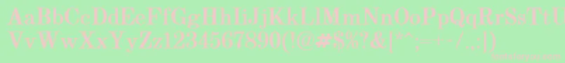 Century.KzBold Font – Pink Fonts on Green Background