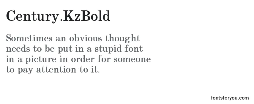 Review of the Century.KzBold Font