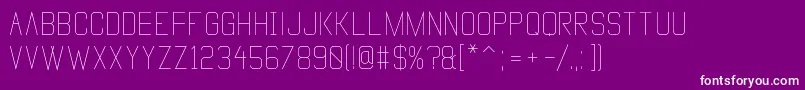 Шрифт VanadineRegular – белые шрифты на фиолетовом фоне