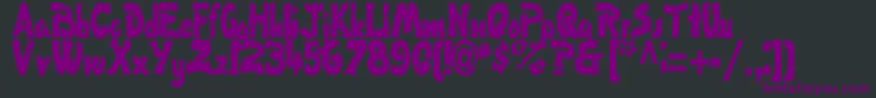 FlatRegularTtstd Font – Purple Fonts on Black Background