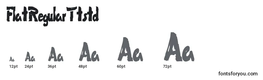 FlatRegularTtstd Font Sizes