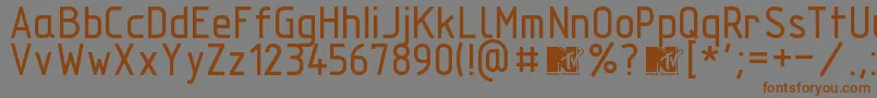 Technicznapomoc Font – Brown Fonts on Gray Background