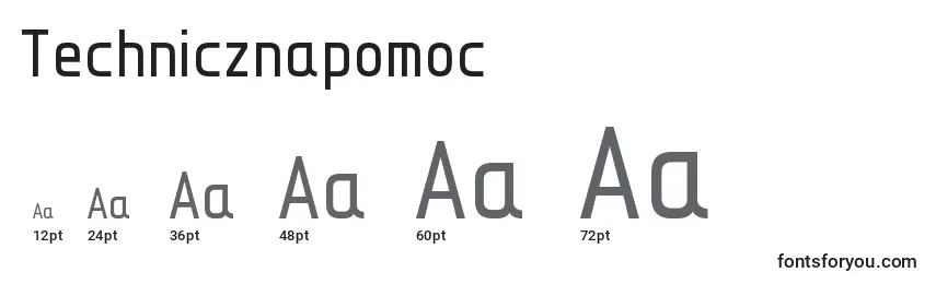 Размеры шрифта Technicznapomoc
