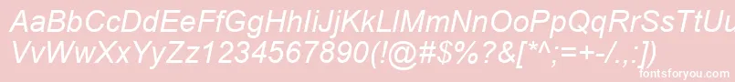 ArialРљСѓСЂСЃРёРІ Font – White Fonts on Pink Background