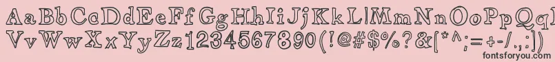 ApothecaryFont Font – Black Fonts on Pink Background