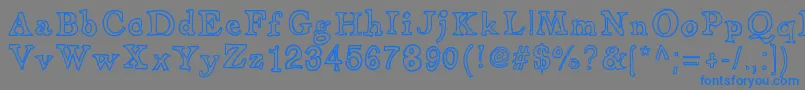 ApothecaryFont Font – Blue Fonts on Gray Background