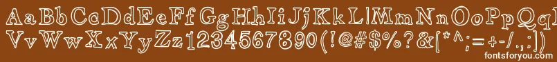 ApothecaryFont Font – White Fonts on Brown Background