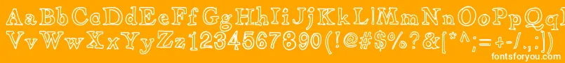 ApothecaryFont Font – White Fonts on Orange Background