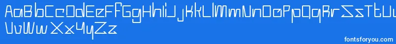 fuente Moderno – Fuentes Blancas Sobre Fondo Azul