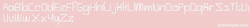 フォントModerno – ピンクの背景に白い文字