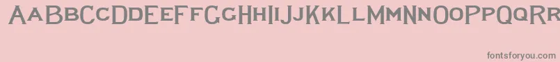 フォントLewishamwide – ピンクの背景に灰色の文字