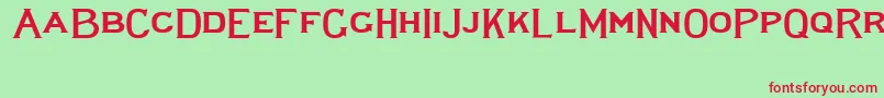 Lewishamwide Font – Red Fonts on Green Background