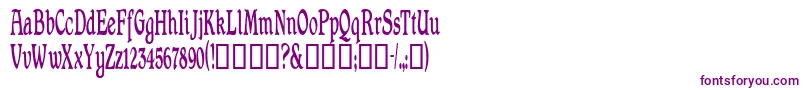 Shrewsburycondensed-fontti – violetit fontit