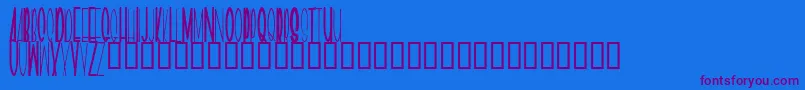 Шрифт Geeves ffy – фиолетовые шрифты на синем фоне