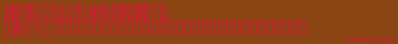 Geeves ffy Font – Red Fonts on Brown Background