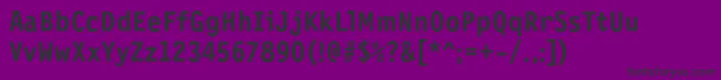 NewlettergothiccBold Font – Black Fonts on Purple Background